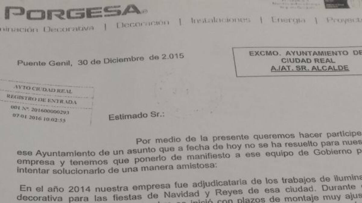 ¿Pagó el Ayuntamiento de Ciudad Real las luces de Navidad en 2014?