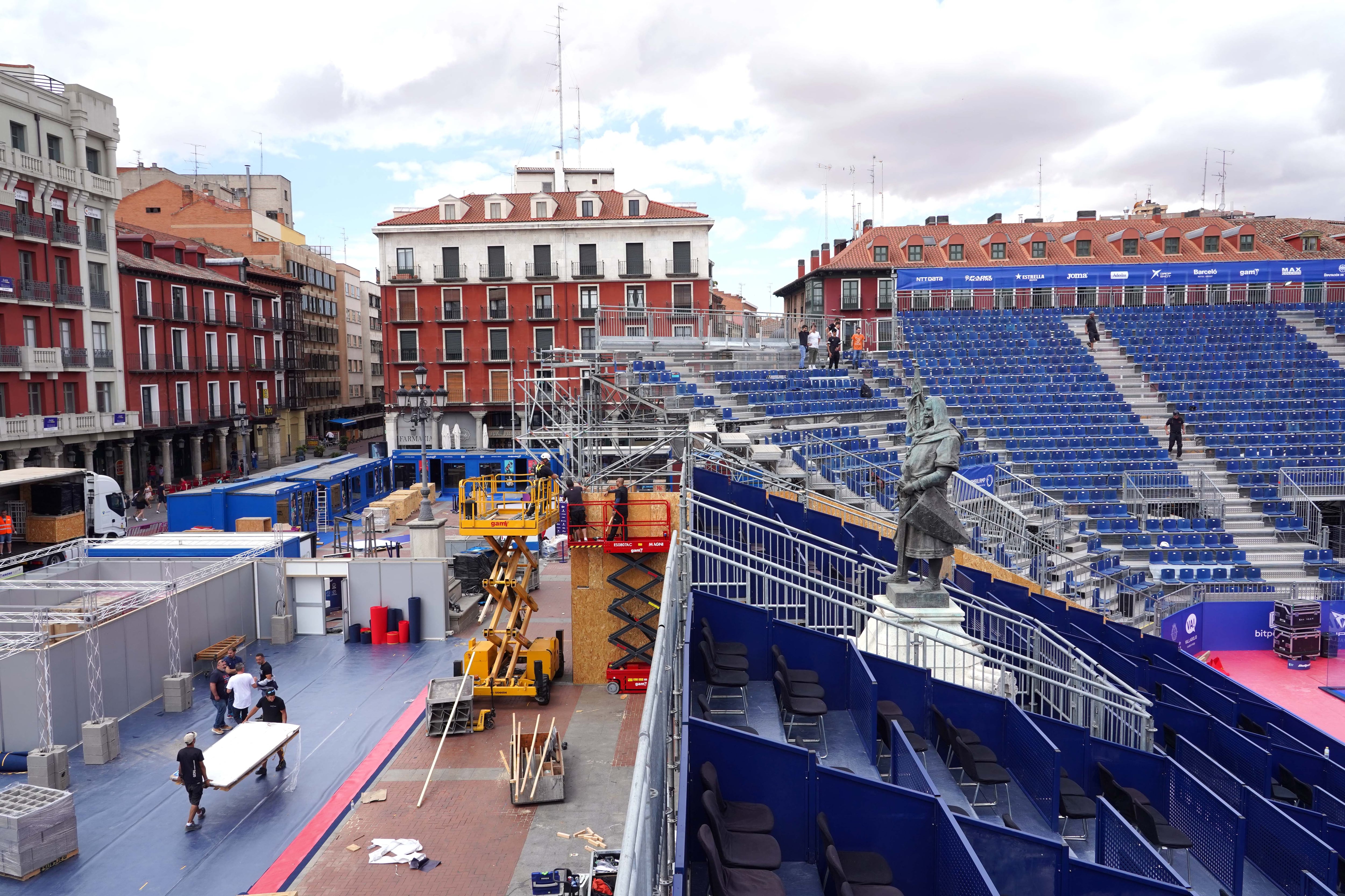 Preparativos para el World Padel Tour