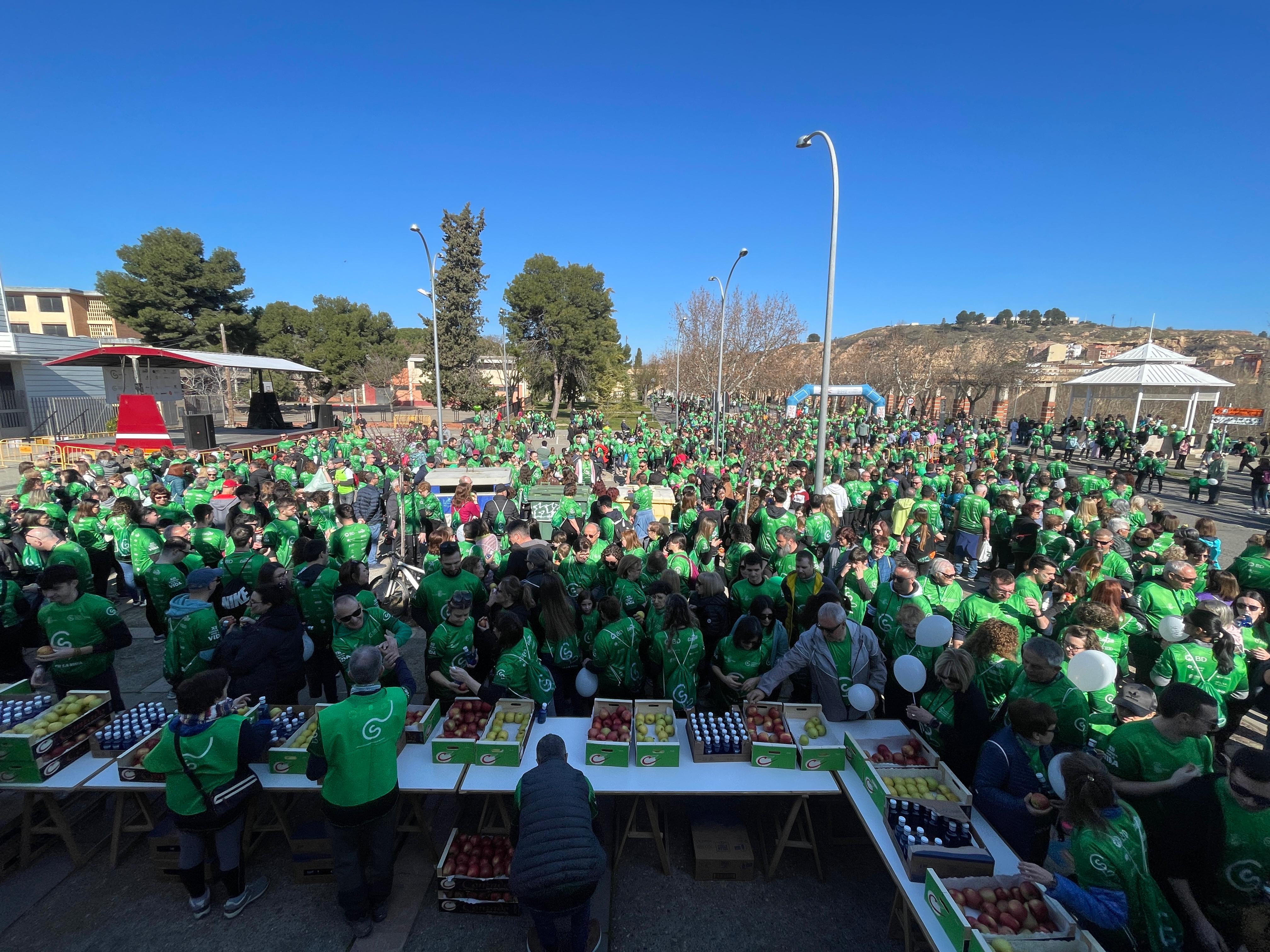 Llegada de la carrera en Fraga