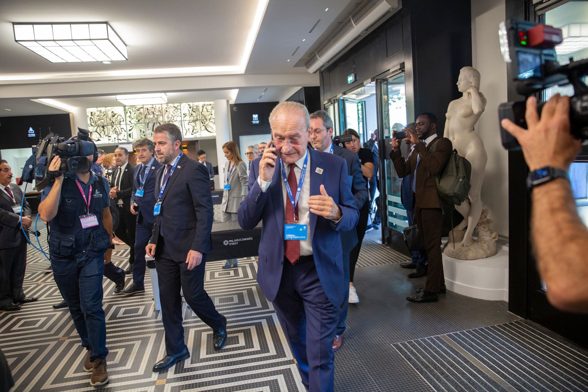 Francisco de la Torre Prados Alcade de Malaga .Bureau International des Expositions pour Expo 2027 , Issy les Moulinaux el 21 junio 2023.