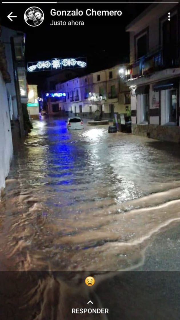 Alcocer ayer por la noche.