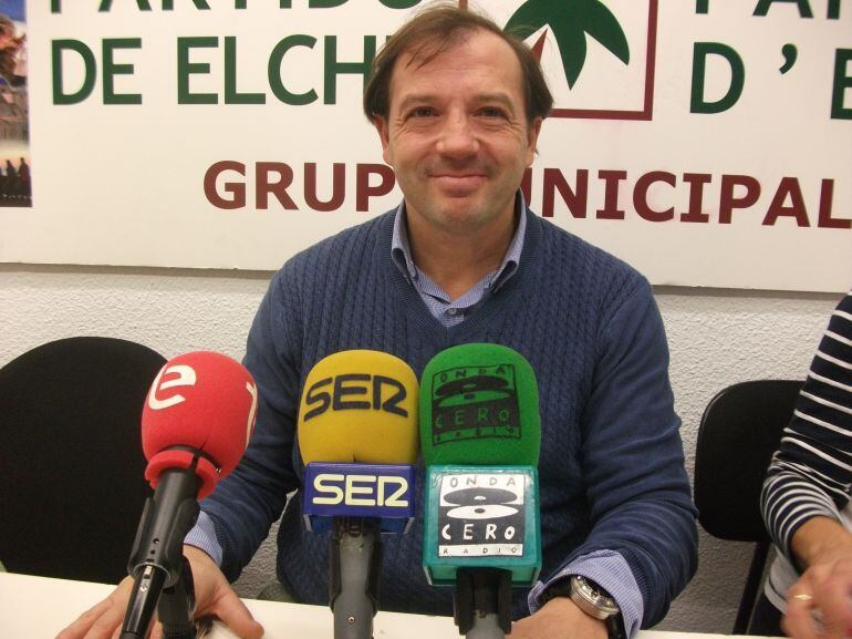 Jesús Pareja, portavoz del Partido de Elche