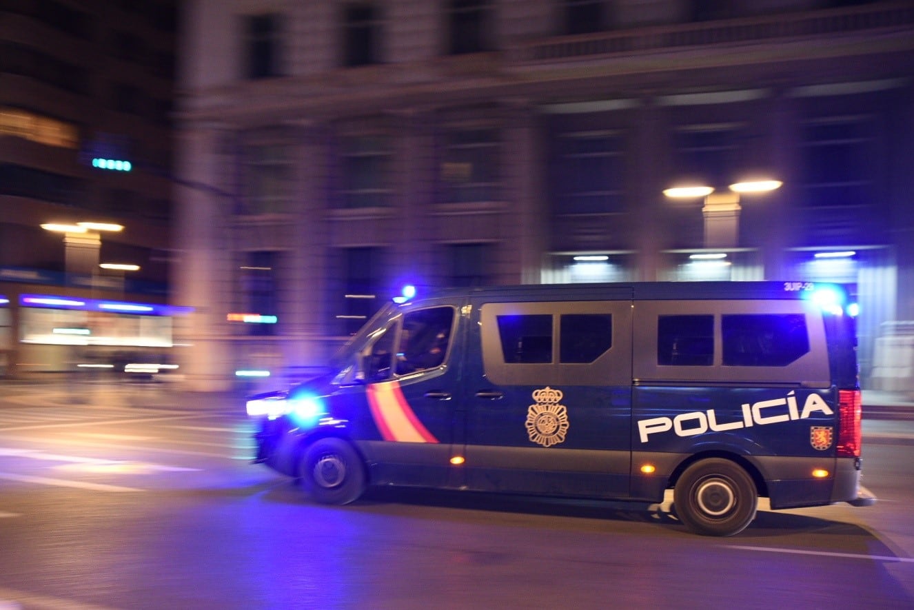 Furgón policial en la ciudad de València en una imagen de archivo.