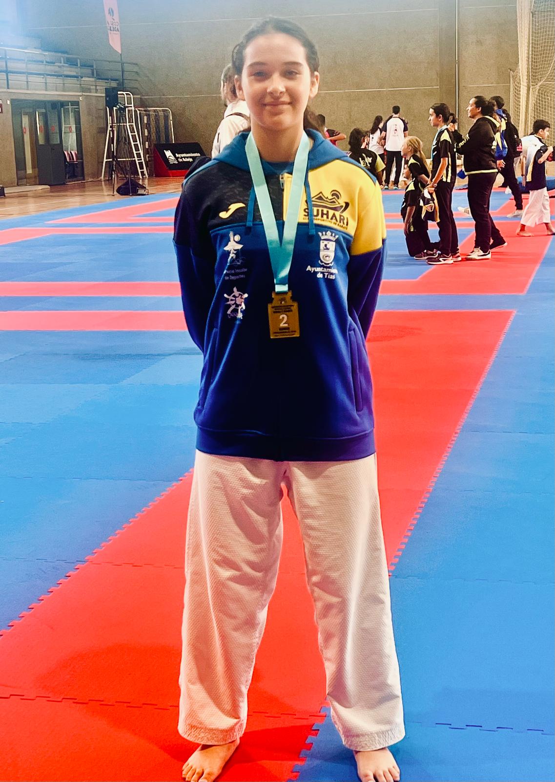 Alexia Moriano, medalla de Plata en el Campeonato de Canarias en  Edad Escolar.