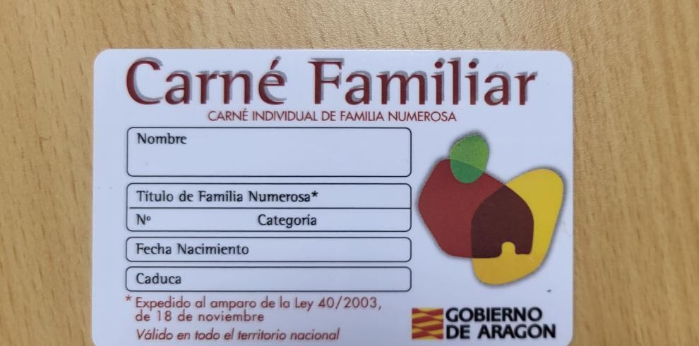 Carné de familia numerosa