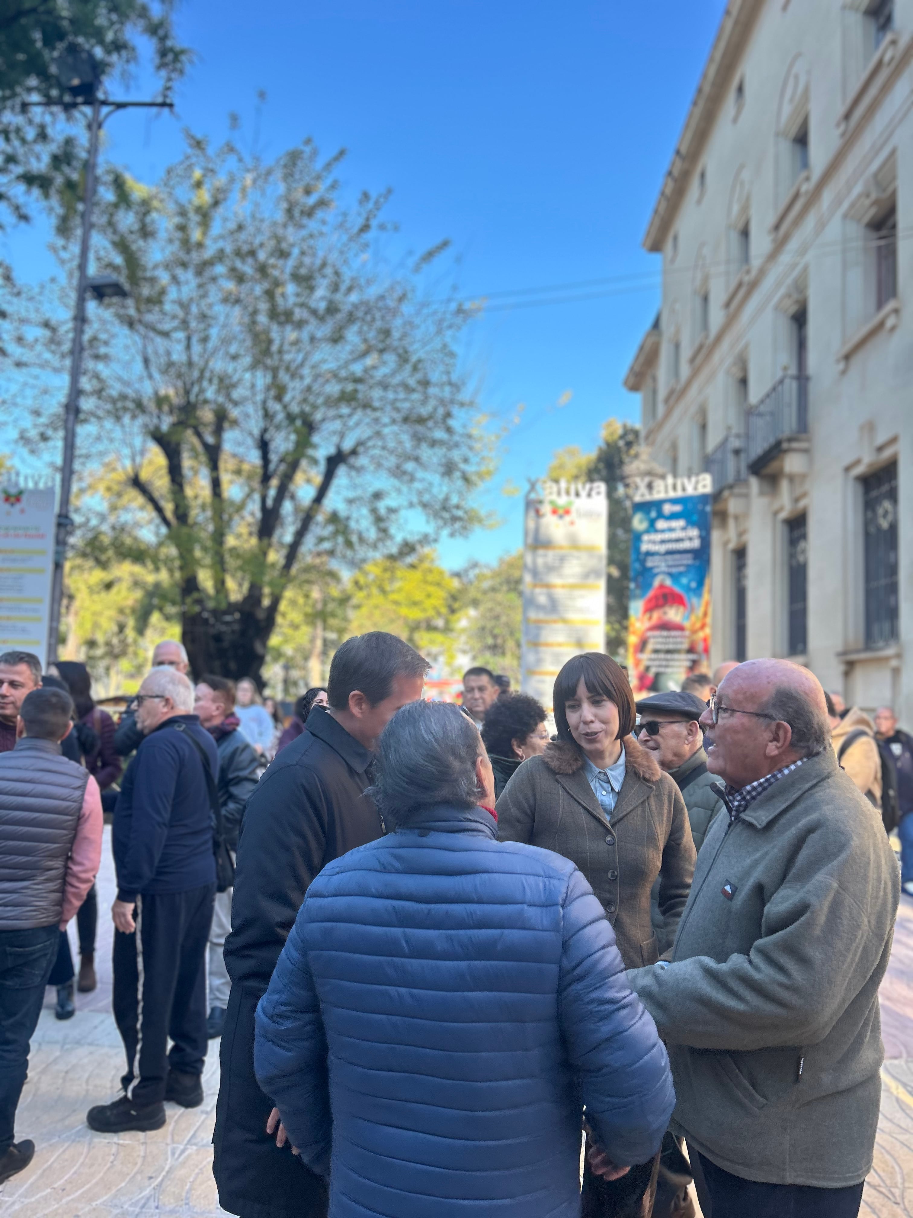 Diana Morant visita Xàtiva. Fuente: Ajuntament de Xàtiva