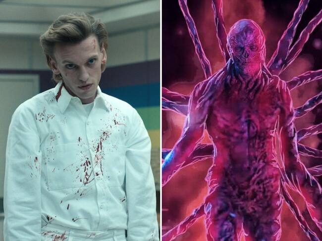 'One' y Vecna en escenas de 'Stranger Things'.