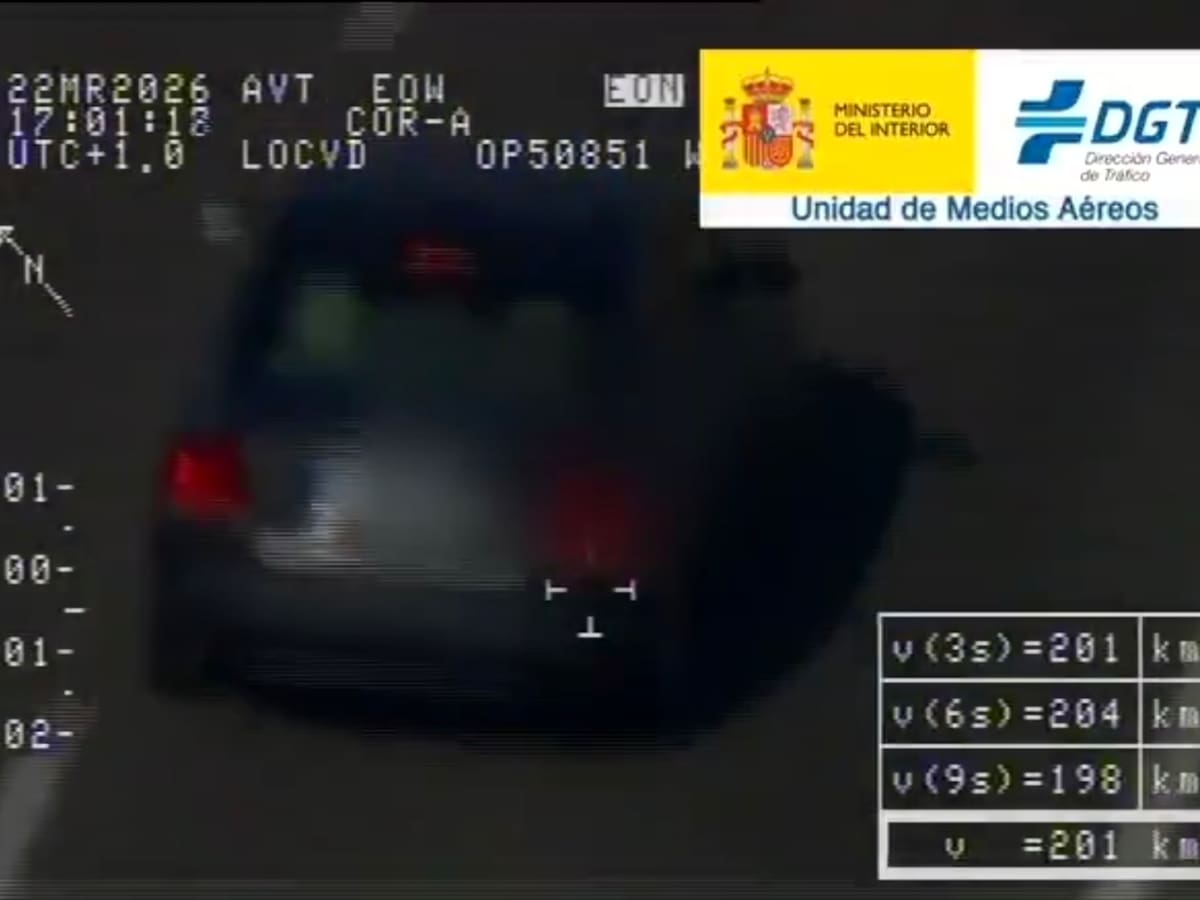 Sorprendido circulando en Palencia a 201 km/h en una vía limitada a 90