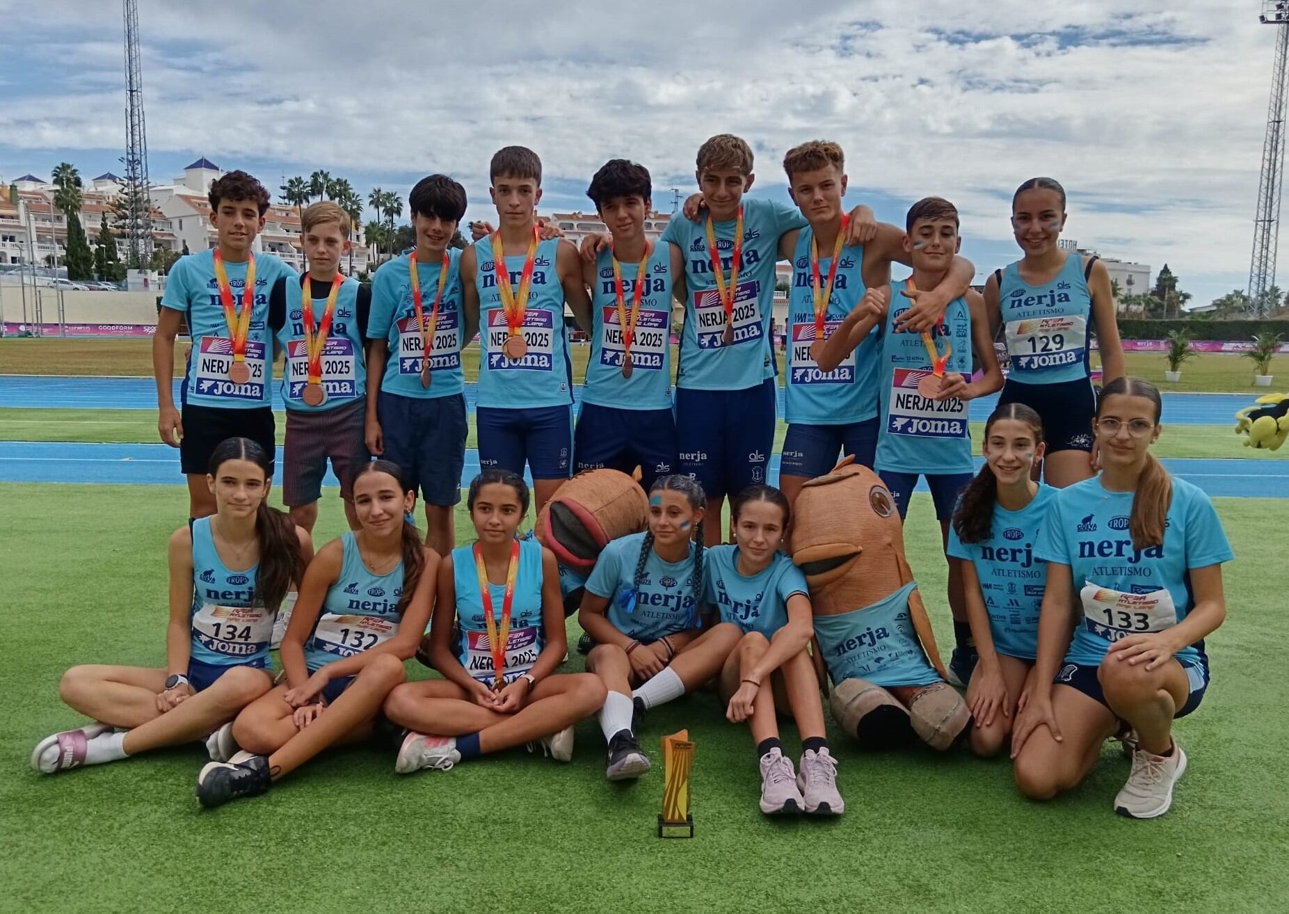 Los equipos del Trops-Cueva de Nerja en el Campeonato de España sub 14