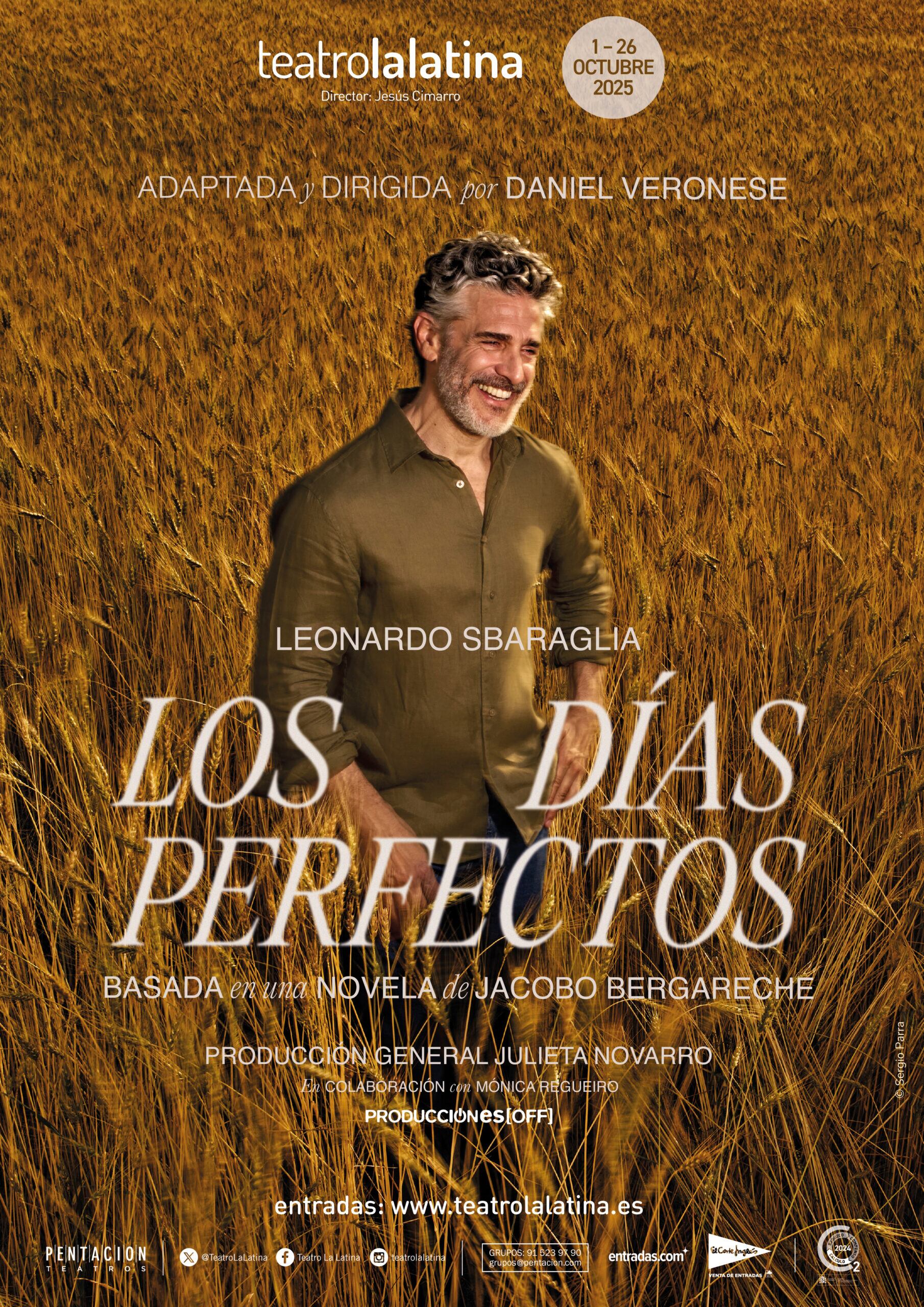Cartel de 'Los días perfectos', con Leonardo Sbaraglia