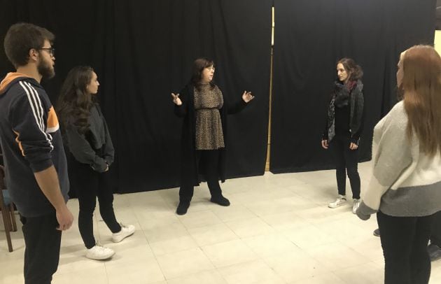 Clase de teatro de Palanka.