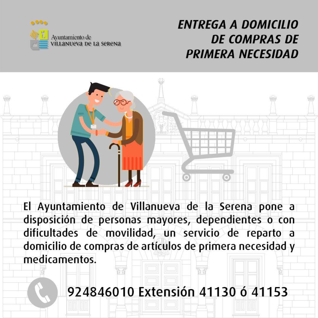 Programa de reparto a domicilio de productos de primera necesidad