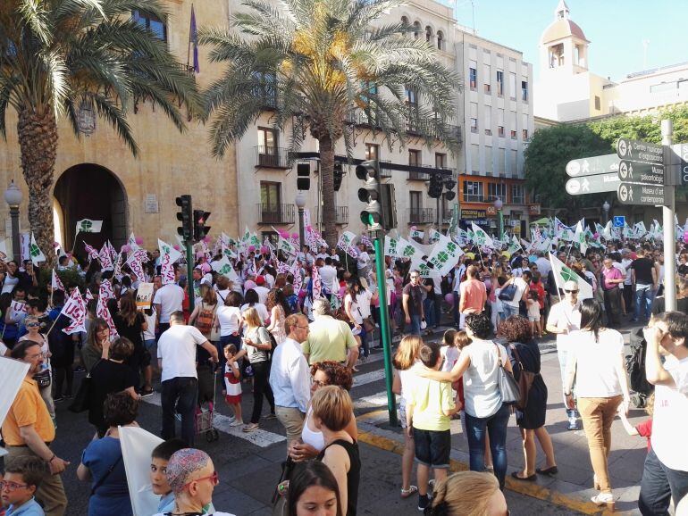 Concentración en defensa de la educación concertada