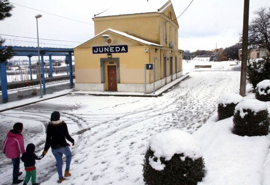 Imatge de l&#039;estació de tren de Juneda