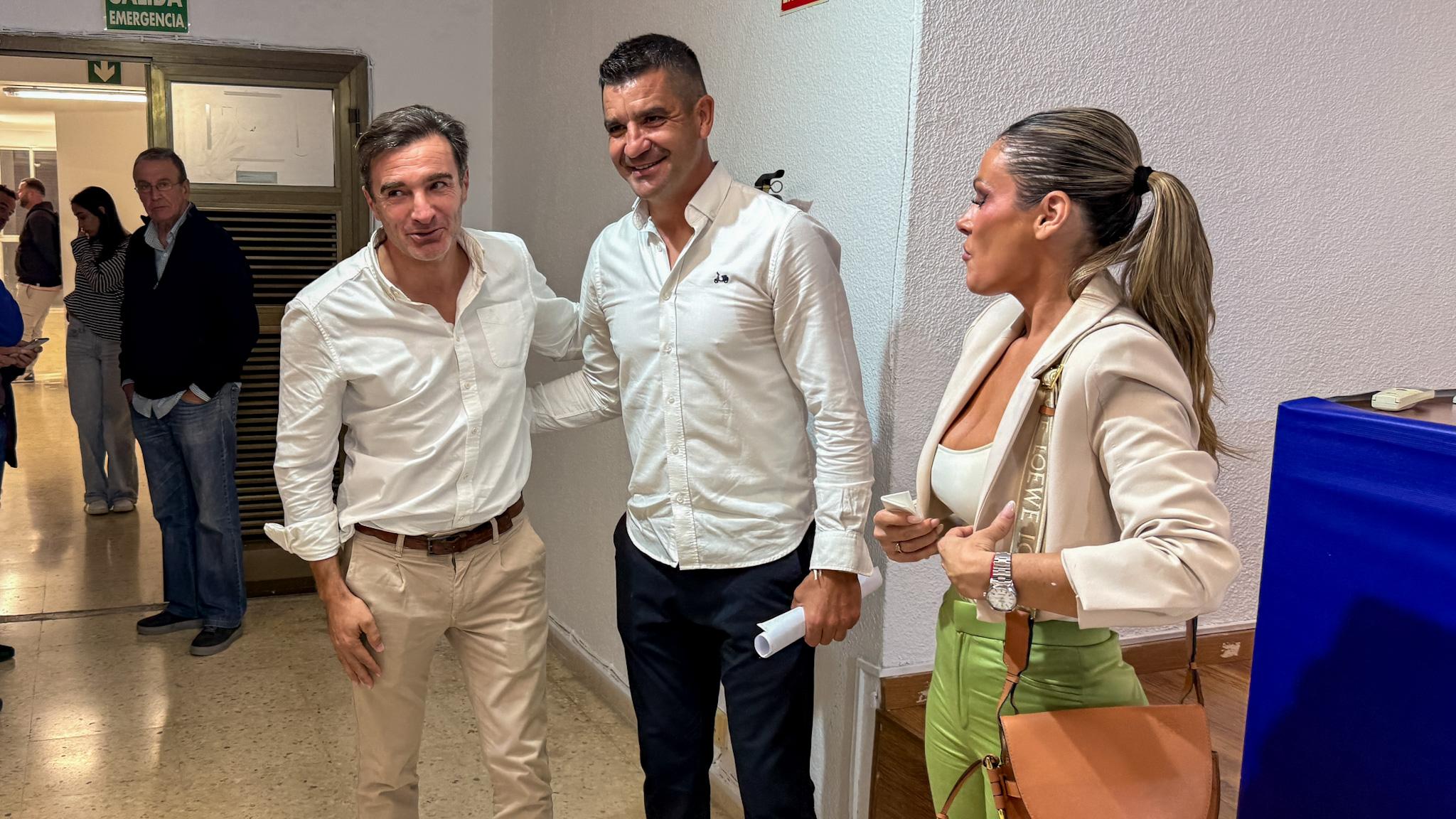 Rubén Torrecilla y Carlos Parodi, en la sala de prensa del Rico Pérez