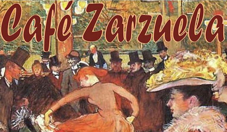 Cartel del Café Zarzuela organizado por ADAE