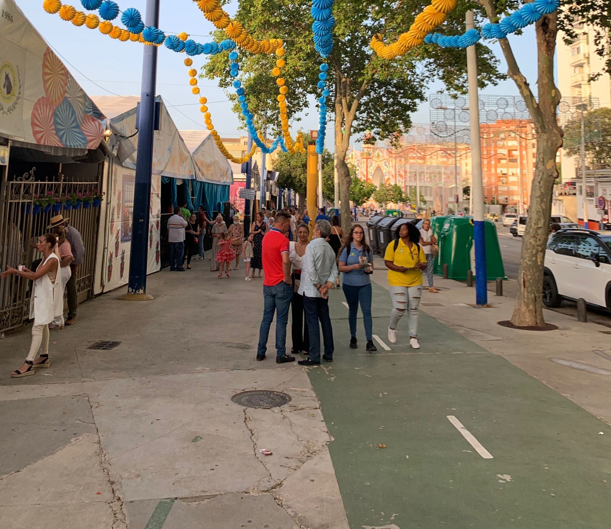 Aspecto de la Feria este lunes