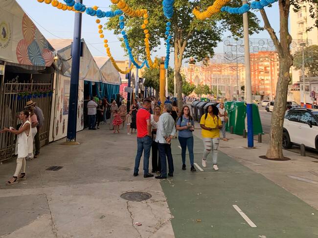 Aspecto de la Feria este lunes