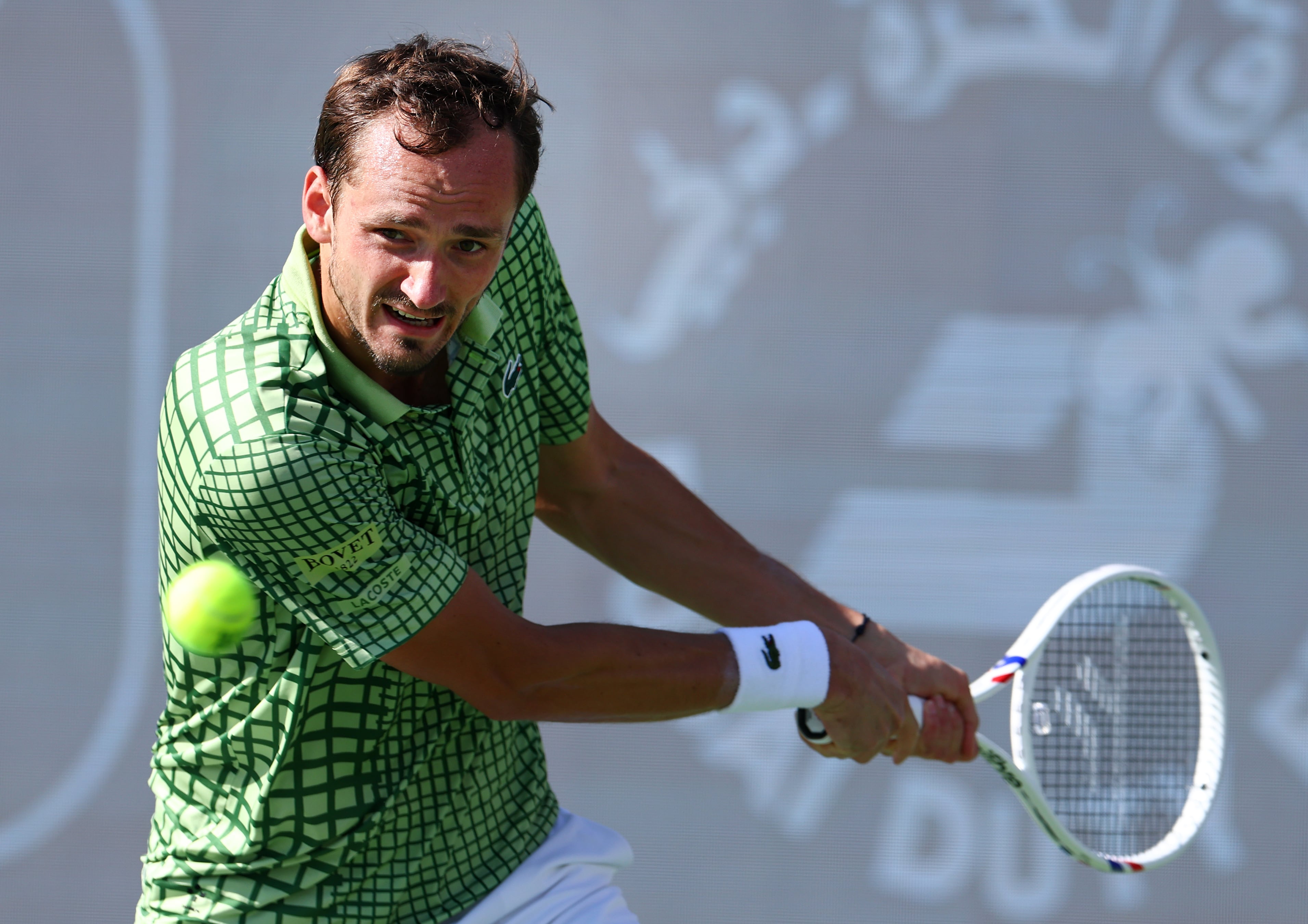 Daniil Medvedev, durante un partido en el ATP de Emiratos Árabes