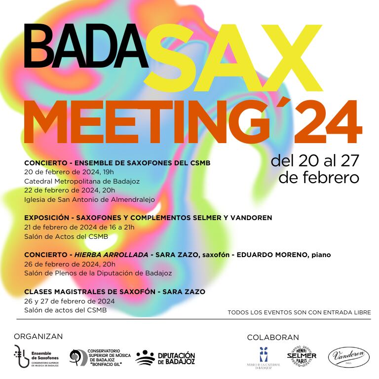 Cartel de Badasax Meeting'24