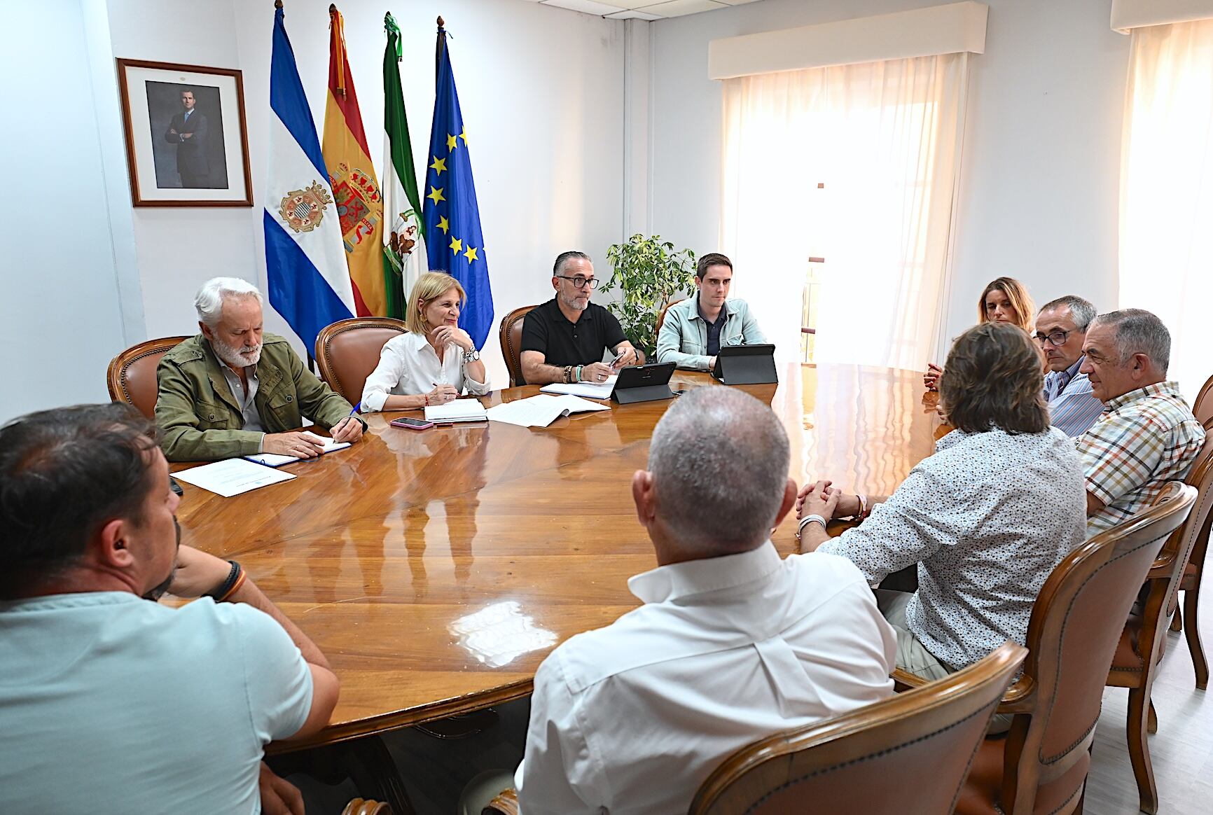 Reunión en el Ayuntamiento con responsables del Jerez Industrial