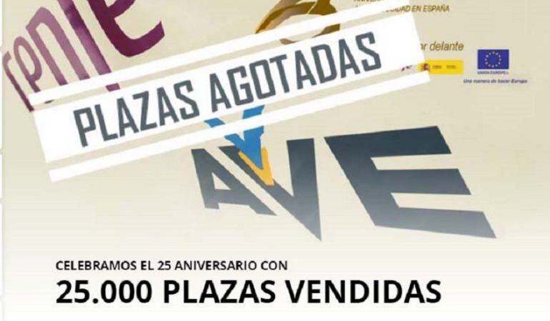 Las 25.000 plazas se vendieron en dos horas.