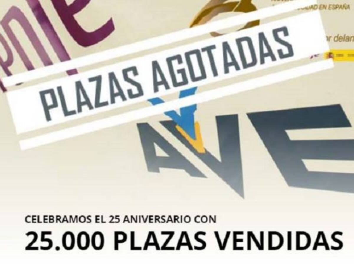 La segunda oferta de billetes a 25 euros de Renfe se agota en apenas dos horas