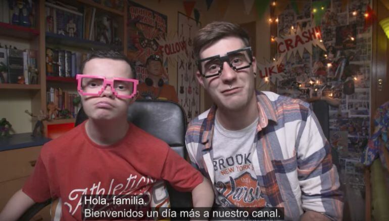 Mario y Héctor, instantes antes de liarla con el confeti