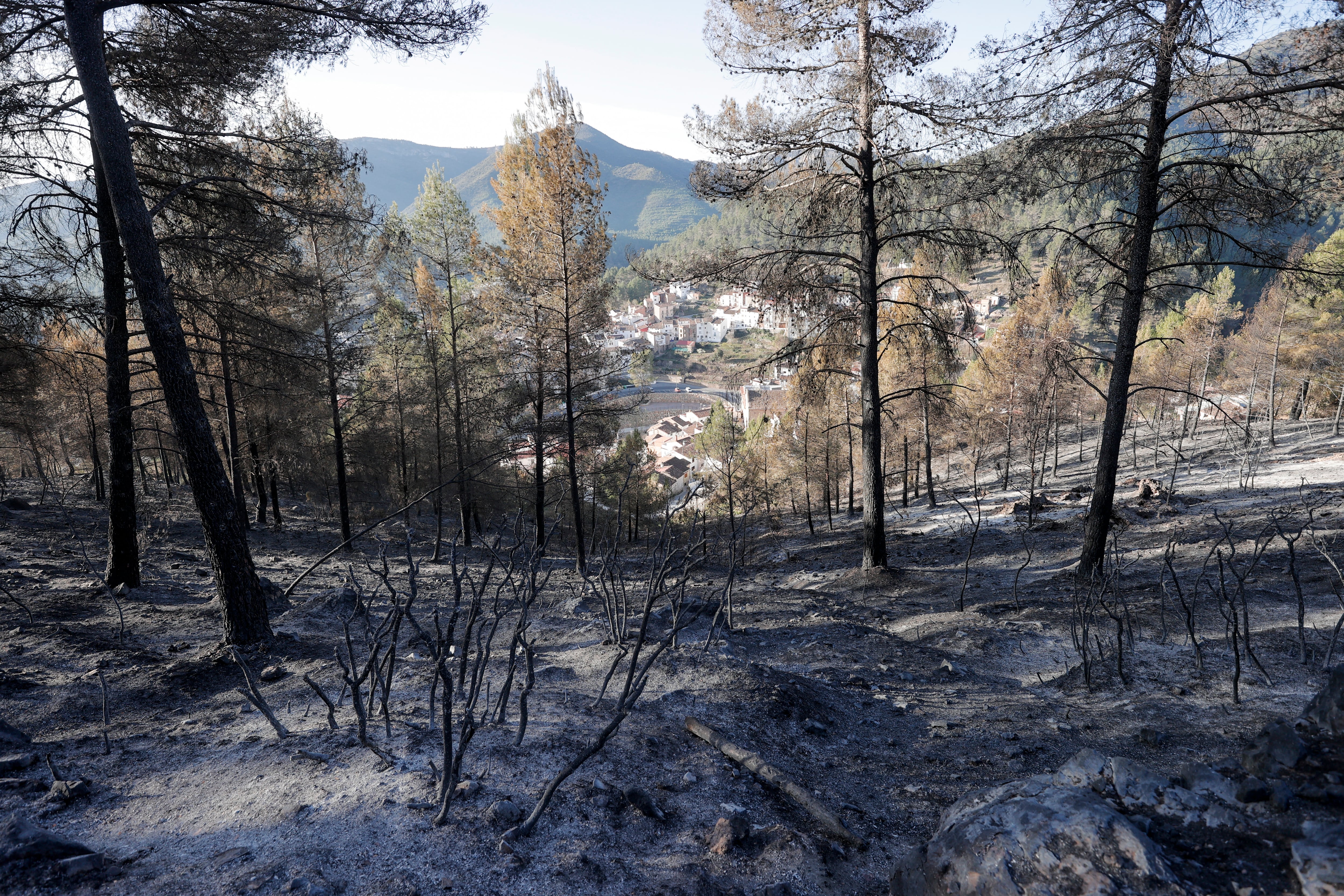 Imagen de archivo del l incendio iniciado en Villanueva de Viver (Castellón)