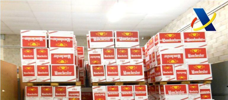 Imagen de una operación de contrabando de tabaco