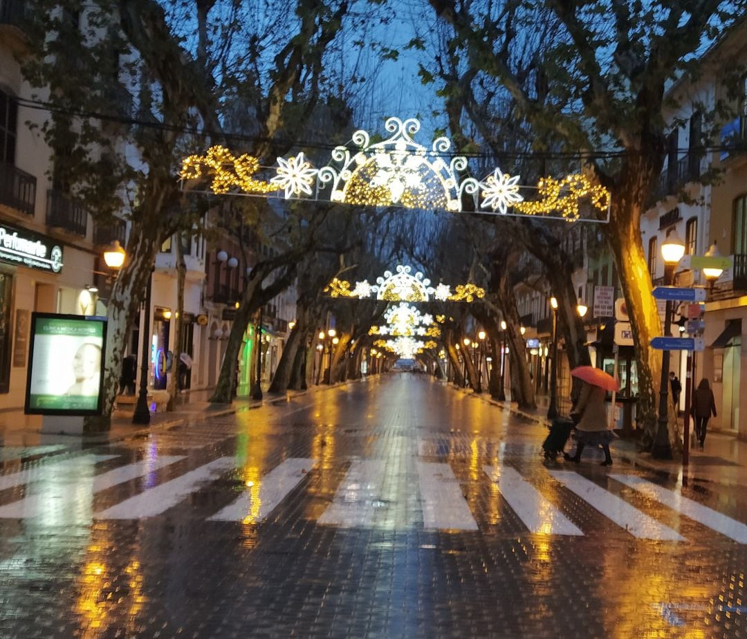 Imagen de la calle Marqués de Campo, el 8 de enero de 2021, por la tarde.