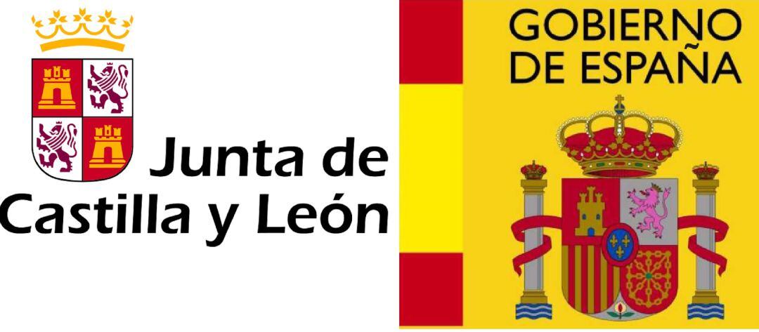 Logotipos de la Junta de Castilla y León y el Gobierno de España