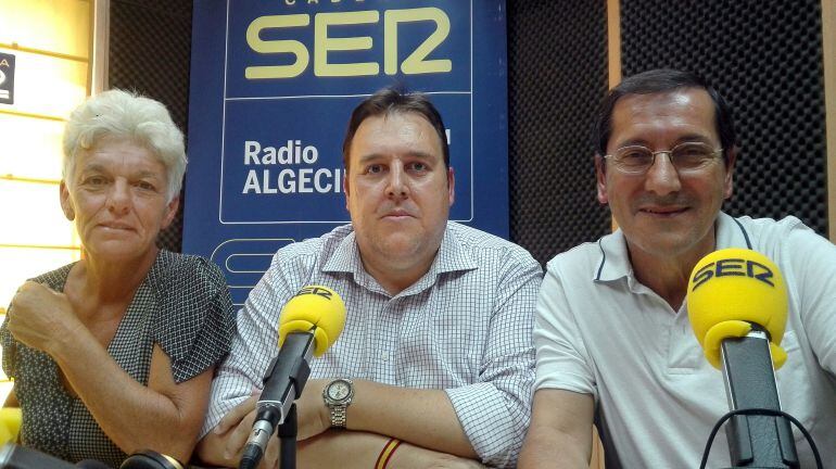 Rosalía Méndez, Eloy Soler y Antonio Peralta en la Tertulia de Ciudadanos.