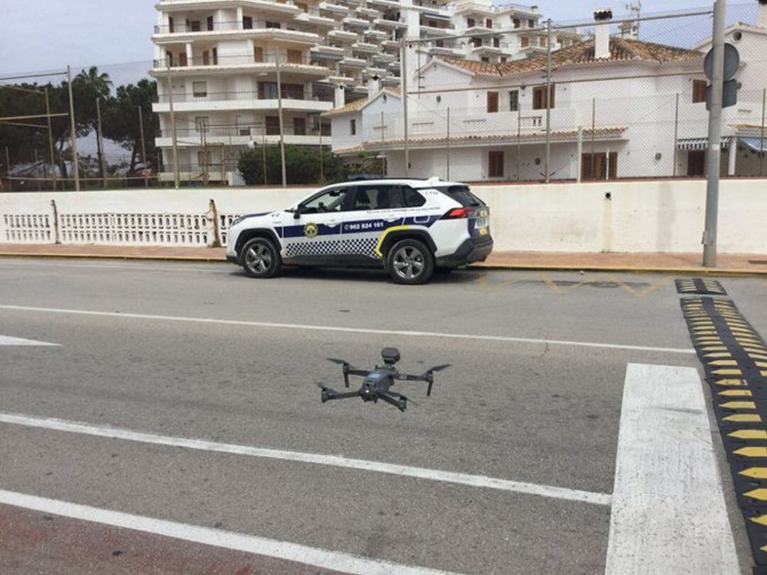 Dron de la Policía Local de Tavernes de la Valldigna