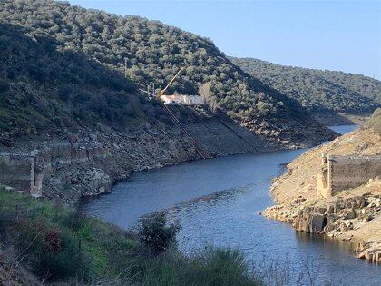 Lugar donde se bombea el agua desde el río Almonte al pantano de Guadiloba para el abastecimiento de Cáceres