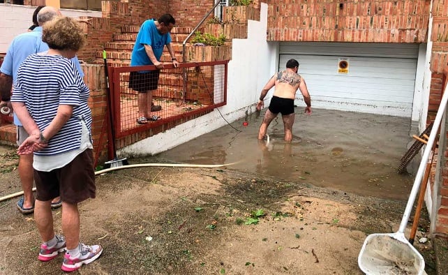 Un tornado causa graves destrozos en Alcañiz durante una tormenta con granizo y lluvia torrencial