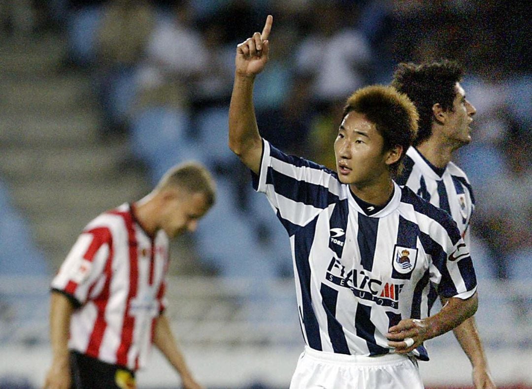 Lee Chun-soo en su primera pretemporada con la Real Sociedad