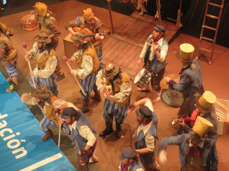 El rincón del duende, en su actuación en el Carnaval de Cádiz 2018