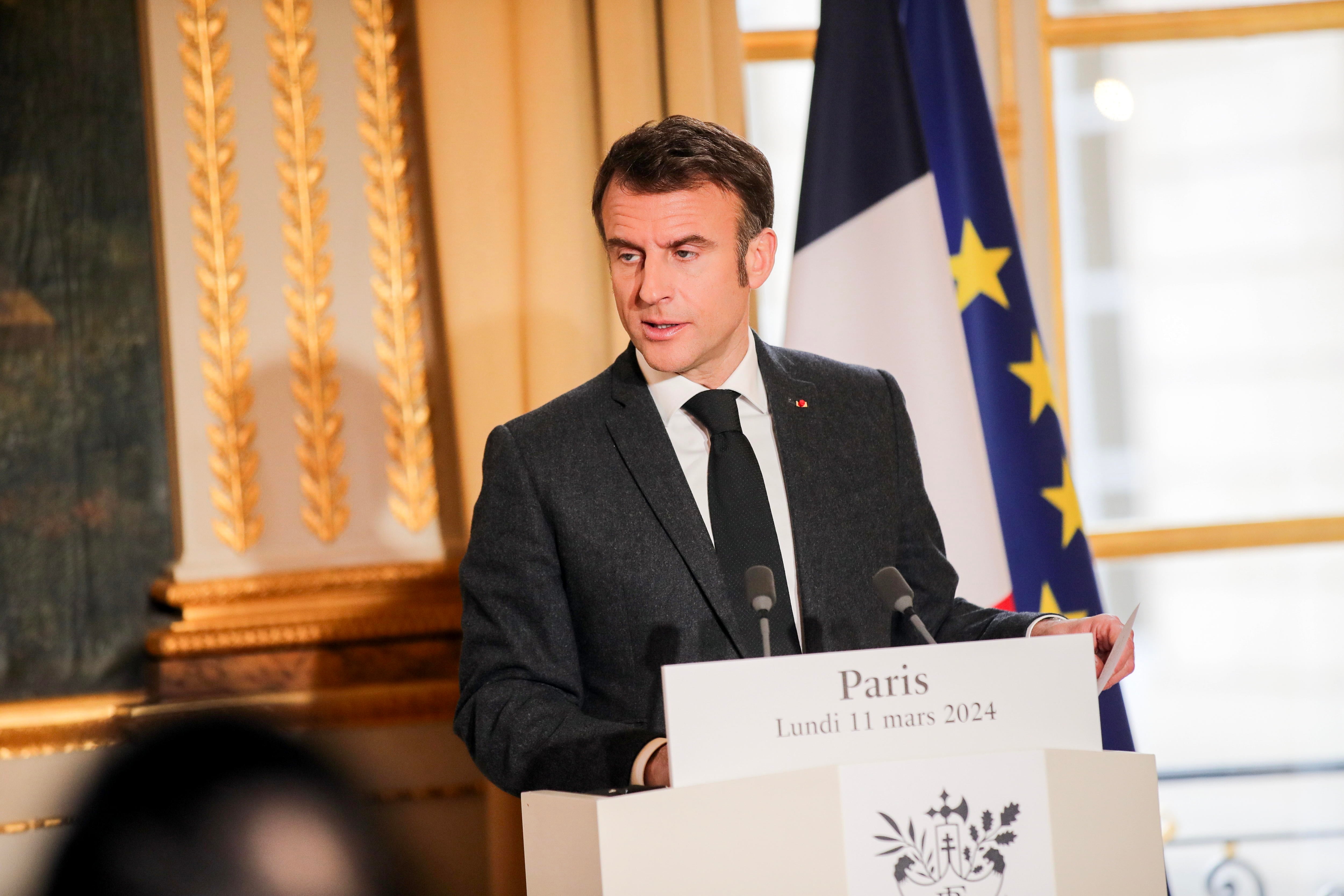 El copríncep francés, Emmanuel Macron