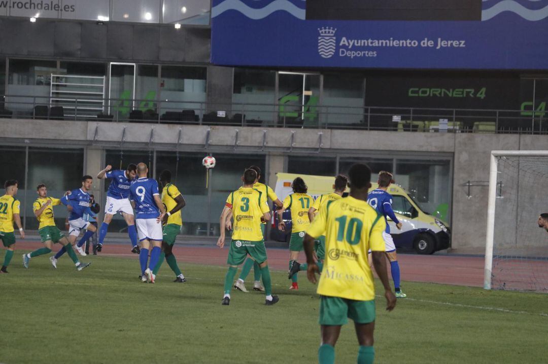 Momento del gol del Xerez.