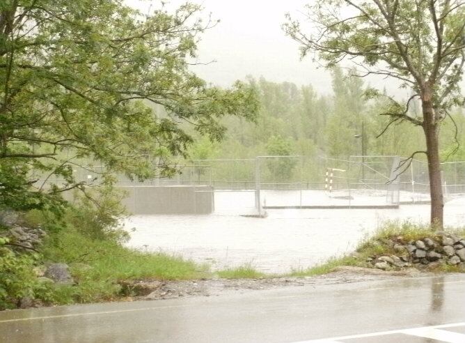 Imagen de archivo de intensas lluvias en 2022 en el Pirineo aragonés