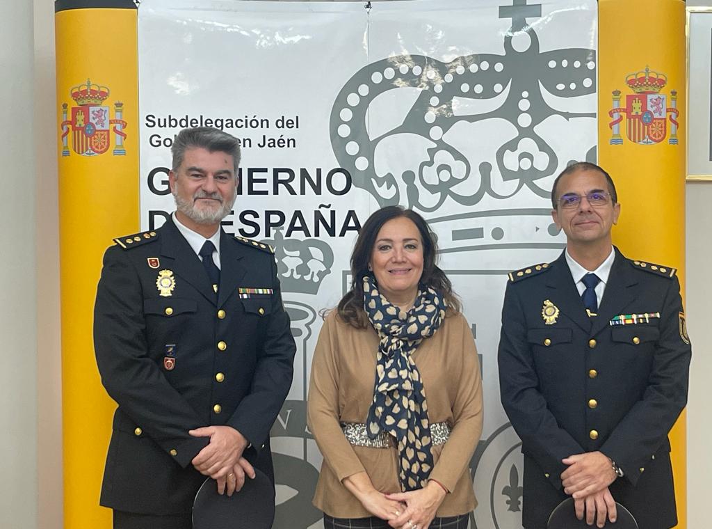Presentación del nuevo comisario de Linares, Luis Manuel Sánchez.