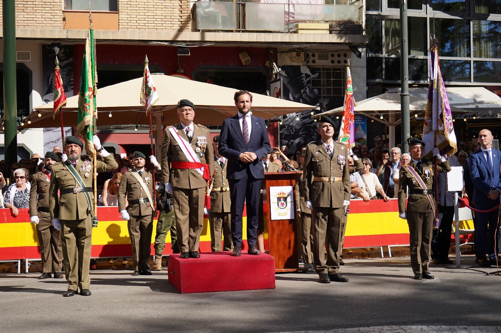 Jura de bandera civil en Monzón