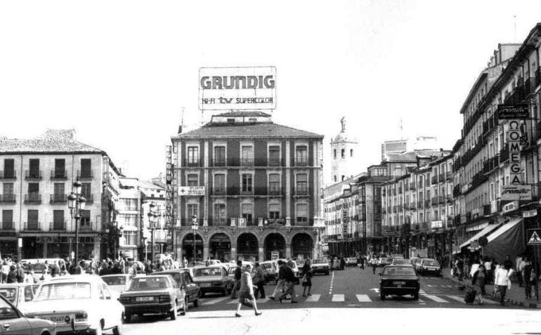 Aspecto de la Plaza Mayor en 1983