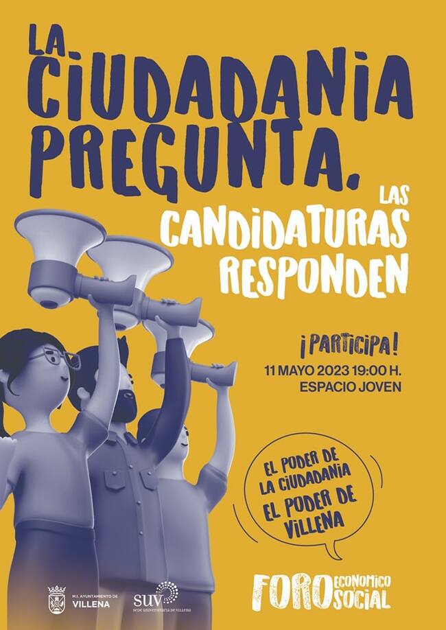 Cartel del acto del Foro