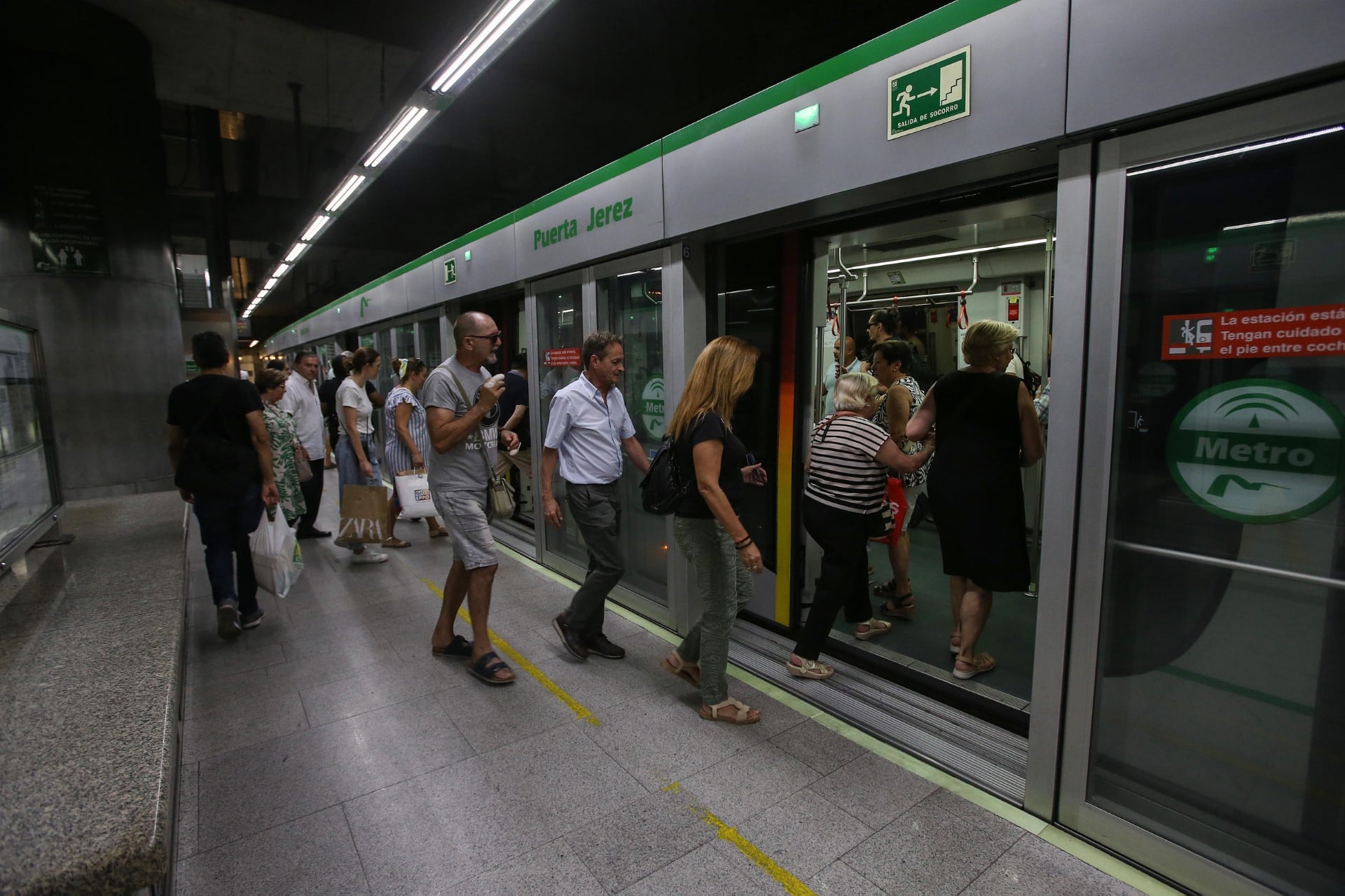 Imagen del metro de Sevilla.