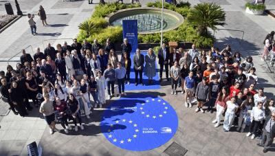 Acto institucional en la Glorieta de España con motivo del Día de Europa.