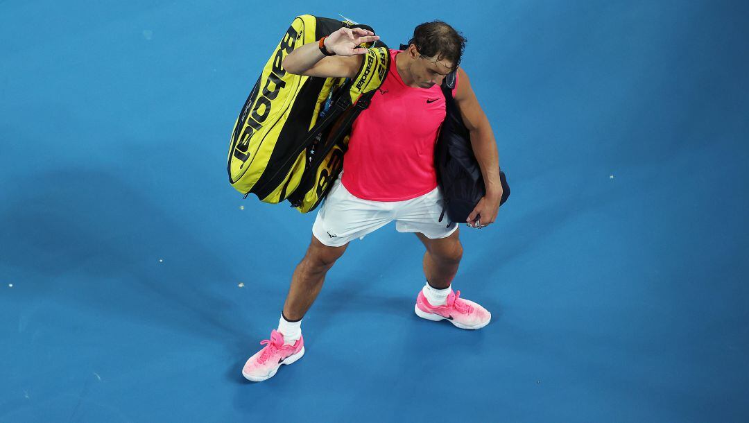 Rafa Nadal, tras su partido de cuartos de final ante Dominic Thiem.