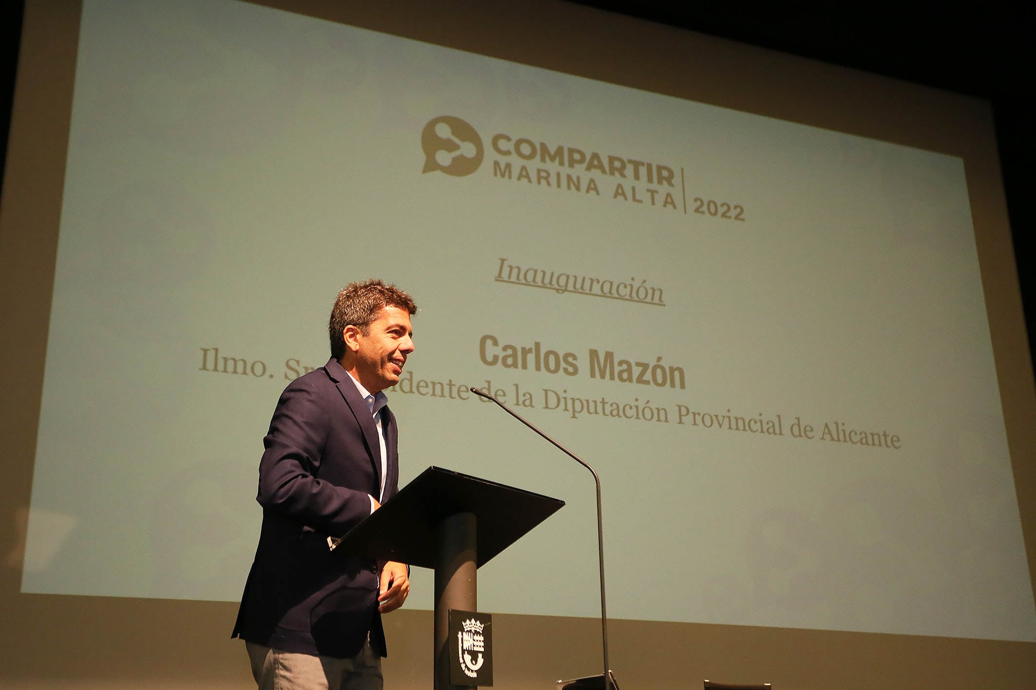 Carlos Mazón en el foro Compartir Marina Alta 2022.