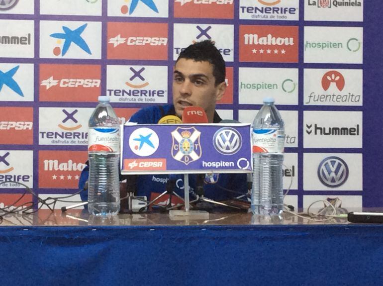 El jugador del CD Tenerife Cristo Martín